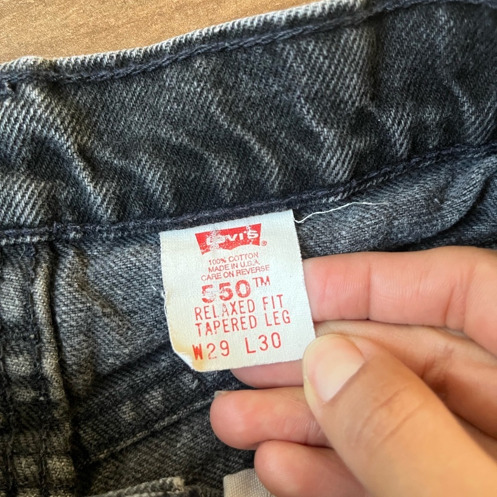 Vintage orange tab Levi’s made in USA black shorts - Picture 4 of 4